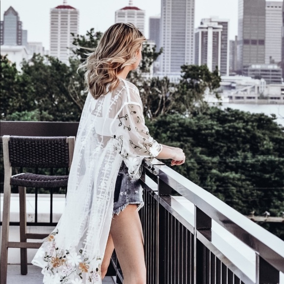 Love Riche Sweaters - ❗️❗️SALE❗️❗️Brand New Love Riche Floral Embroidered Kimono.